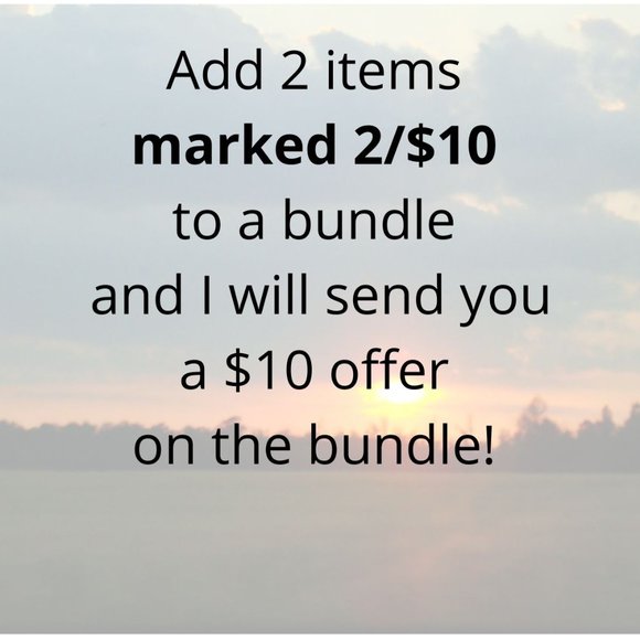 🛍 Bundle 2 items marked 2/$10 for a $10 offer! 🛍 - Picture 1 of 1
